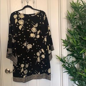 Bell Dress - Gold Flowers - LBD